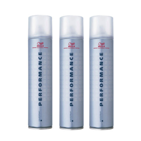 Wella Performance Hairspray 500ml - laque kit 3 pcs