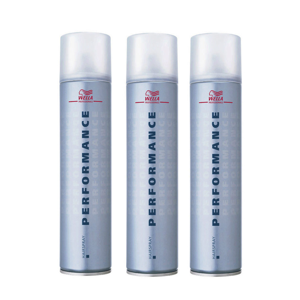 Wella Performance Hairspray 500ml - laque kit 3 pcs