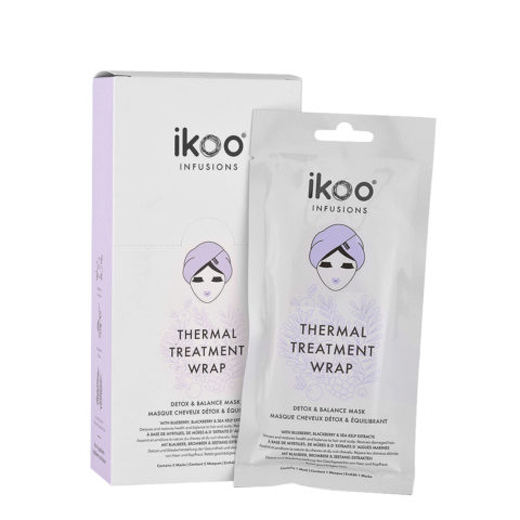 Ikoo Thermal treatment wrap Detox & balance mask 5x35g - masque équilibrant purifiant
