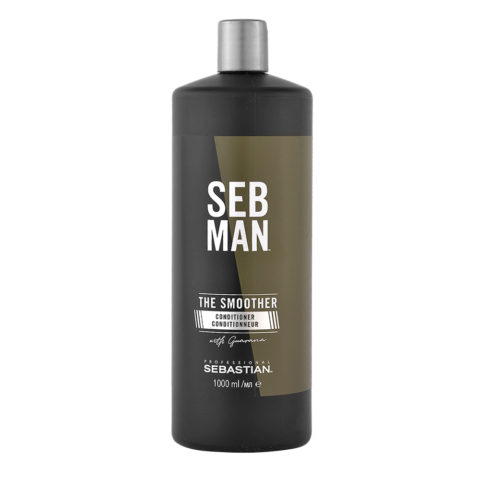 Sebastian Man The Smoother Rinse Out 1000ml - après-shampooing hydratant