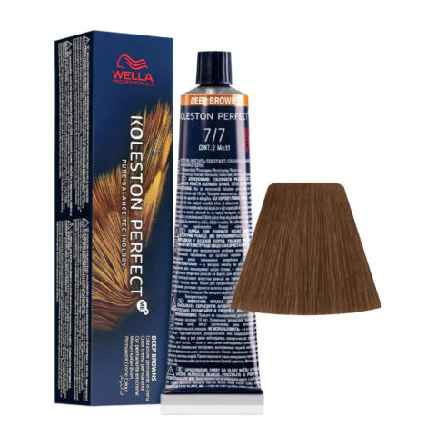 Koleston Perfect Me+ Deep Browns 7/7 Blond Moyen Sable 60 ml - coloration permanente