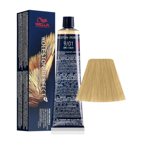 Wella Koleston Perfect Me+ Pure Naturals 9/01 Blond Cendré Naturel Très Clair 60 ml - coloration permanente