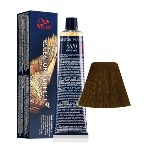 Wella Koleston Perfect Me+ Pure Naturals 66/0 Blond Foncé Intense 60 ml - coloration permanente