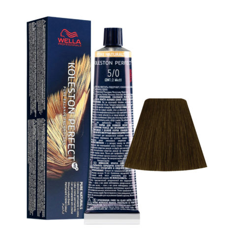 Wella Koleston Perfect Me+ Pure Naturals 5/0 Marron Clair Intense 60ml - coloration permanente