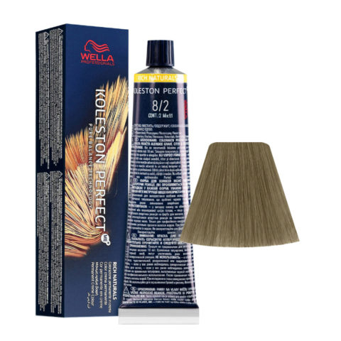 Wella Koleston Perfect Me+ Rich Naturals 8/2 Blond Clair Mat 60 ml - coloration permanente