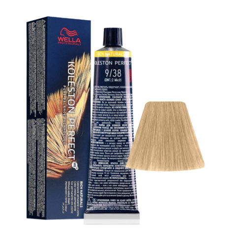 Koleston Perfect Me+ Rich Naturals 9/38 Blond Très Clair Doré Perle 60 ml - coloration permanente