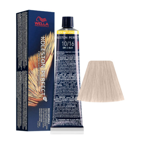 Koleston Perfect Me+ Rich Naturals 10/16 Blond Platine Cendré Violet 60 ml - coloration permanente