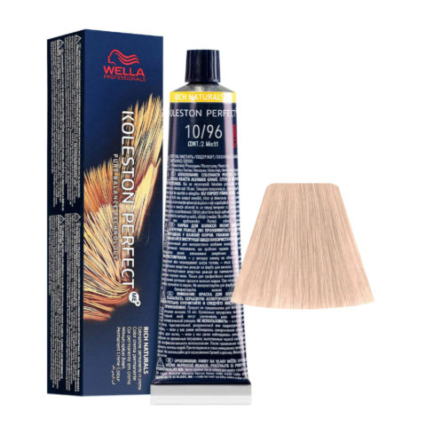 Koleston Perfect Me+ Rich Naturals 10/96 Blond Platine Cendrè Violet 60ml - coloration permanente