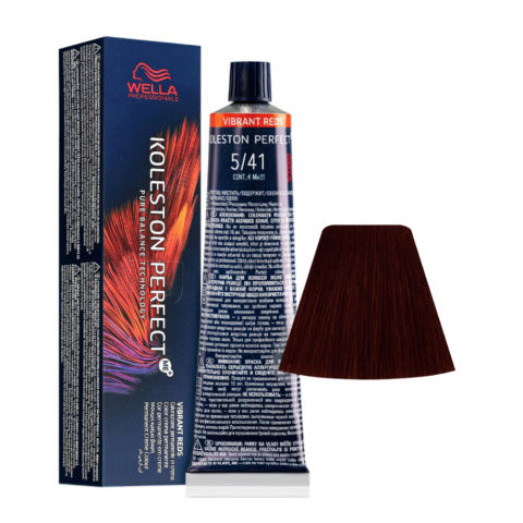 Wella Koleston Perfect Me+ Vibrant Reds 5/41 Châtain Clair Cendre Cuivré 60 ml - coloration permanente