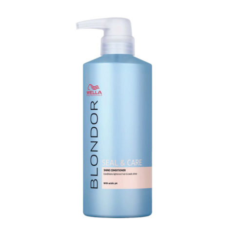 Wella Blondor Seal & Care Shine Conditioner 500ml - après traitement cheveux décolorés 