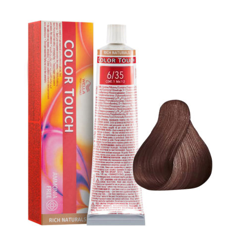 Wella Color Touch Rich Naturals 6/35 Blond Foncé Acajou Doré 60ml - coloration semi-permanente sans ammoniaque