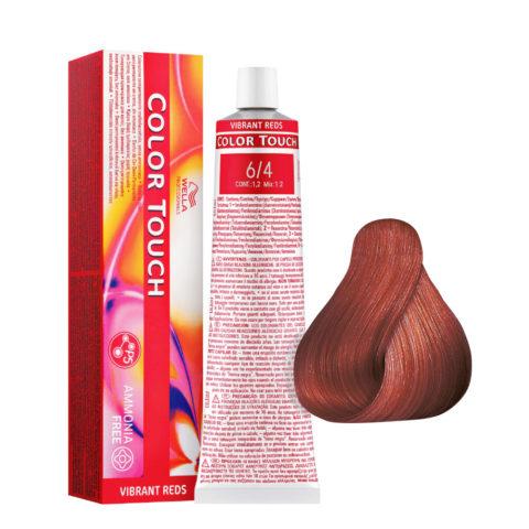 Wella Color Touch Vibrant Reds 6/4 Cuivre Foncé 60ml - coloration semi-permanente sans ammoniaque