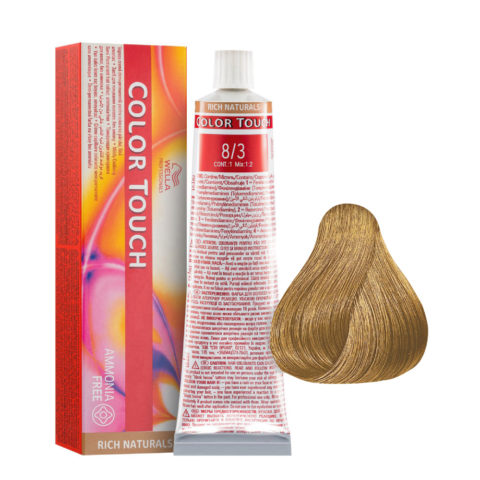 Wella Color Touch Rich Naturals 8/3 Blond Clair Doré 60ml - coloration semi-permanente sans ammoniaque