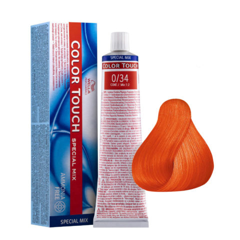 Wella Color Touch Special Mix 0/34 Or Cuivré 60ml - coloration semi-permanente sans ammoniaque