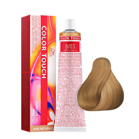 Color Touch Pure Naturals 8/03 Blond Intense Clair Naturel Doré 60ml - coloration semi-permanente sans ammoniaque