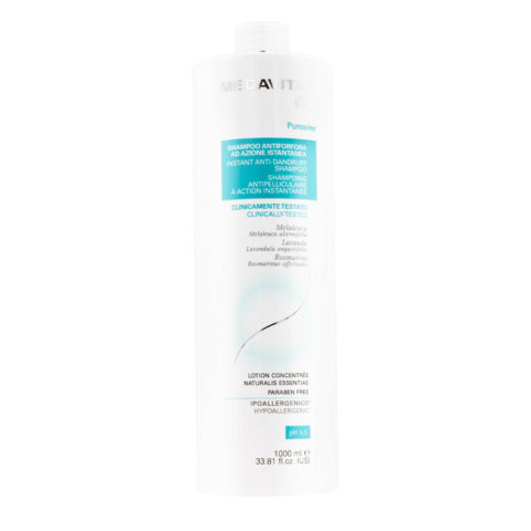 Medavita Cute Puroxine Instant Anti-Dandruff Shampoo 1000ml - shampoing antipelliculaire instantané pH 5.5