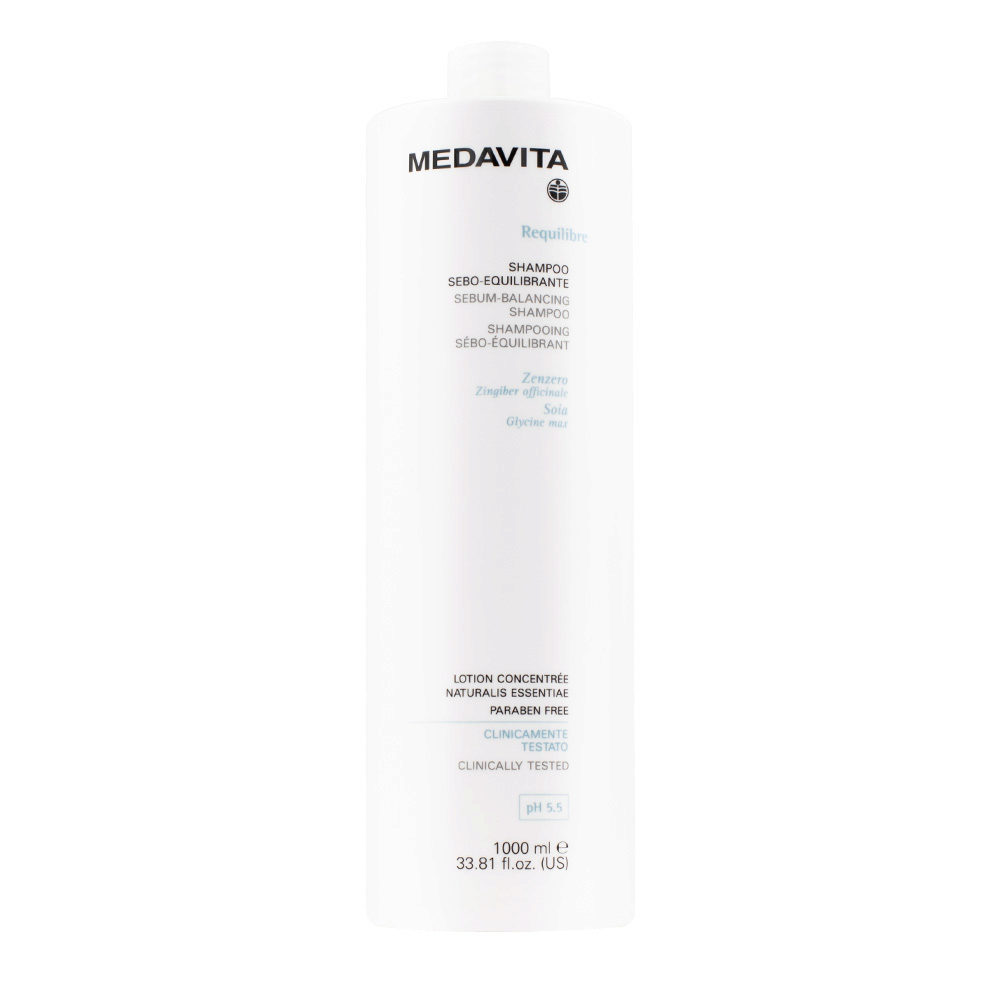 Medavita Cute Requilibre Sebum-Balancing Shampoo 1000ml - shampooing sébo-équilibrant pH 5.5