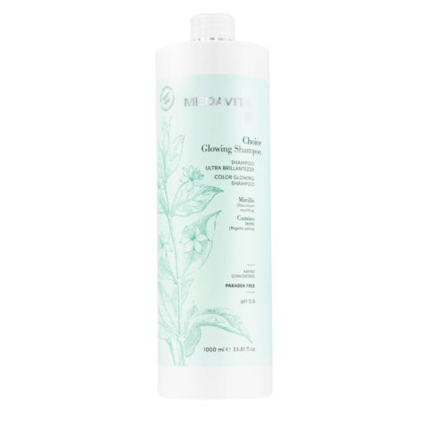 Medavita Choice Glowing Shampoo 1000ml - shampooing ultra brillance