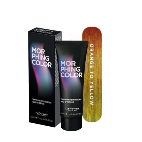 Alfaparf Morphing Color Orange To Yellow 30ml - Couleur Temporaire De L'Orange Au Jaune