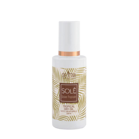 Creattiva Solè Tropical Dry Oil Tous Les Types De Cheveux 150ml - Huile Légère Pour Les Cheveux