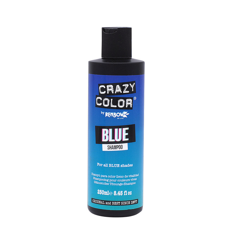 Crazy Color Shampoo Blue 250ml - Shampooing pour cheveux bleu