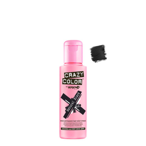 Crazy Color Natural Black no 032, 100ml - crème colorante noire naturelle