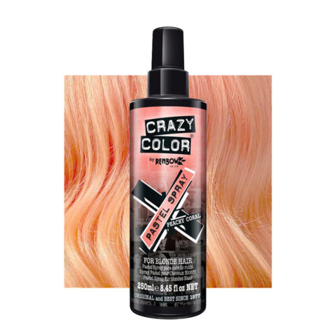 Pastel Spray Peachy Coral 250ml - couleur bleu pastel temporaire