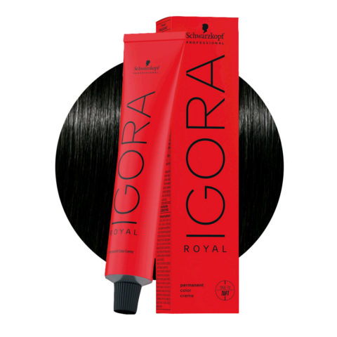 Schwarzkopf Igora Royal 1-0 Noir 60 ml - coloration permanente