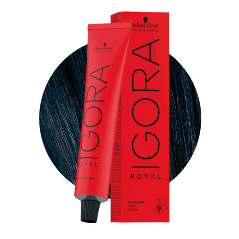 Schwarzkopf Igora Royal 1-1 Noir Cendrè 60ml - coloration permanente