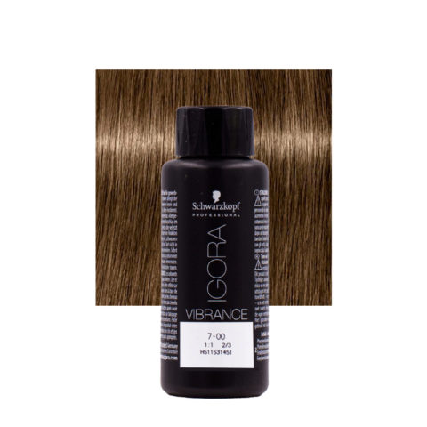 Schwarzkopf Igora Vibrance 7-00 Blond Moyen  Naturel Extra 60ml - coloration ton sur ton