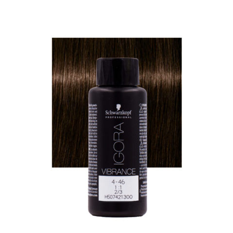 Schwarzkopf Igora Vibrance 4-46 Marron Moyen Beige Chocolat 60ml - coloration ton sur ton