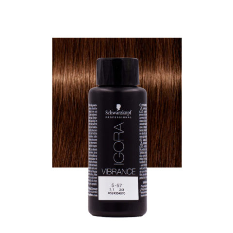 Schwarzkopf Igora Vibrance 5-57 Marron Clair Doré Cuivré 60ml - coloration ton sur ton