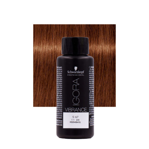 Schwarzkopf Igora Vibrance 5-67 Marron Clair Chocolat Cuivre 60ml - coloration ton sur ton