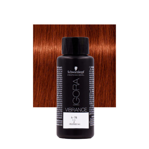 Schwarzkopf Igora Vibrance 6-78 Blond Foncé Rouge Cuivré 60ml - coloration ton sur ton