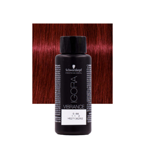 Schwarzkopf Igora Vibrance 5-88 Marron Clair Rouge Extra 60ml - coloration ton sur ton