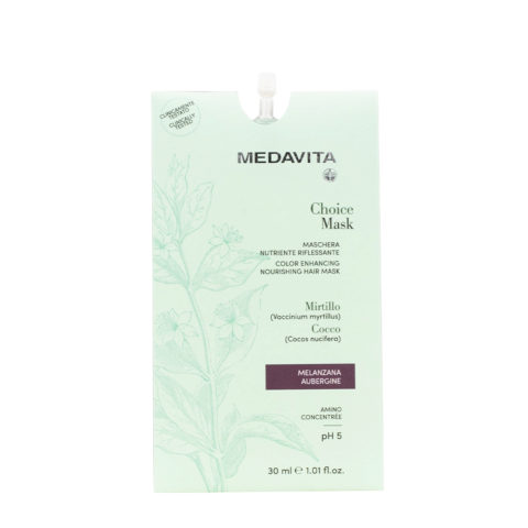 Medavita Lunghezze Choice Mask Aubergine 30ml  - masque reflets nourissant