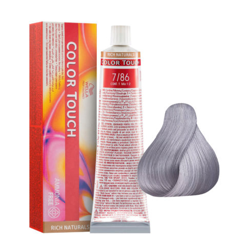 Wella Color Touch Rich Naturals 7/86 Blond Moyen Perle Violet 60ml - coloration semi-permanente sans ammoniaque