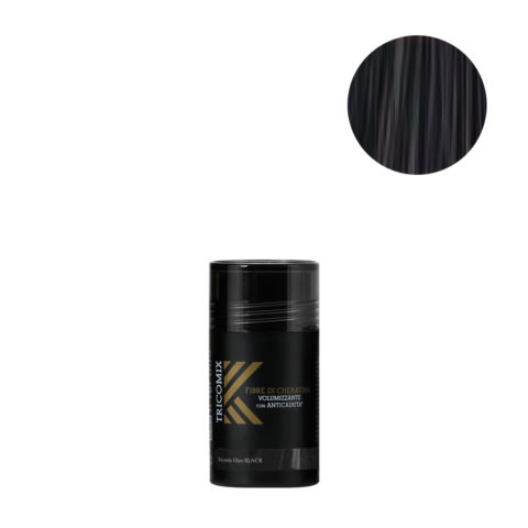 Tricomix Fibre Black 12gr - Fibres De Kératine Avec Effet Volumateur Et Antichute Noir