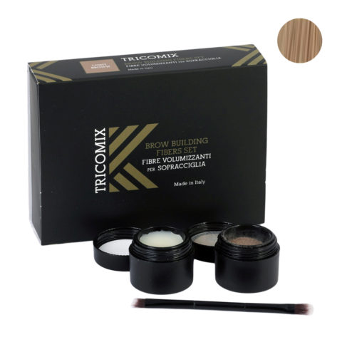 Brow Light Brown 1,2g + 2g - Fibres Volumisantes Pour Sourcils - Châtain clair