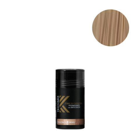 Tricomix Fibre Light Brown 12gr - Fibres De Kératine Avec Effet Volumateur Et Antichute Châtain Clair