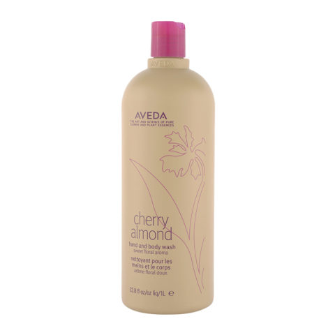 Aveda Cherry Almond Hand & Body Wash 1000ml - gel douche hydratant aux amandes