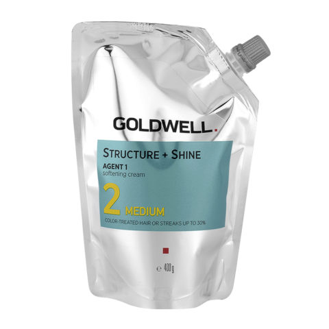 Goldwell Structure + Shine Agent 1 Softening Cream 2 Medium 400gr- lissage des cheveux colorés