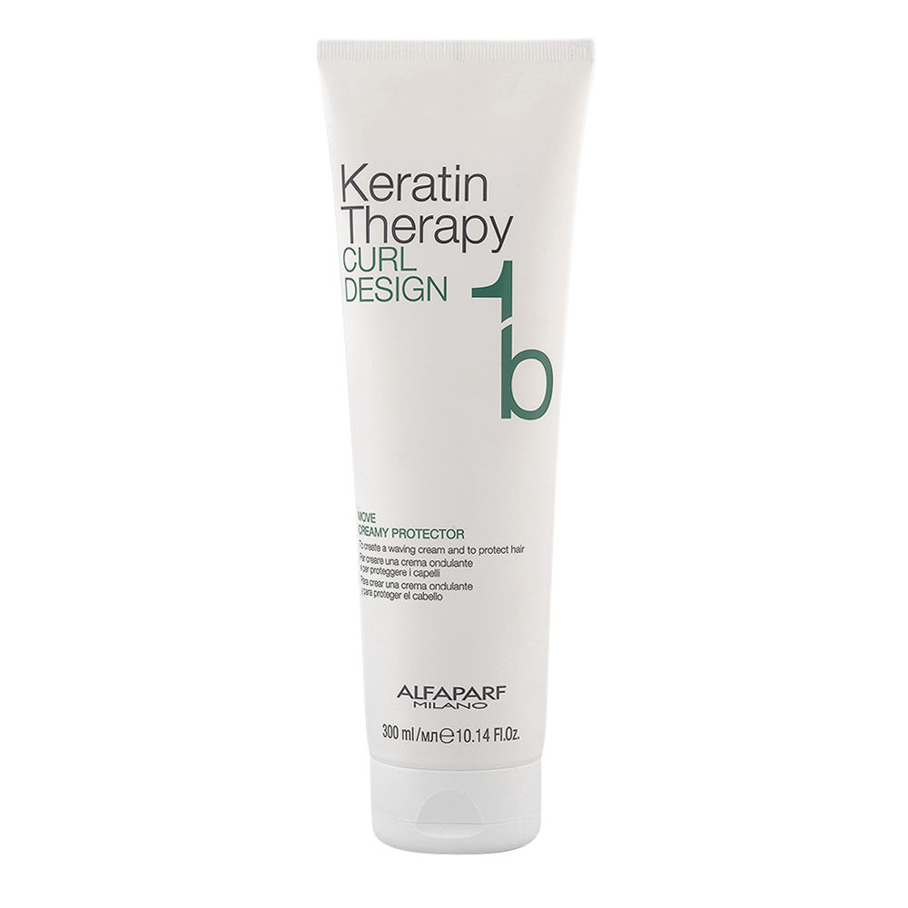 Alfaparf Milano Keratin Therapy Curl Design 1b Move Creamy Protector 300ml - crème de vagues