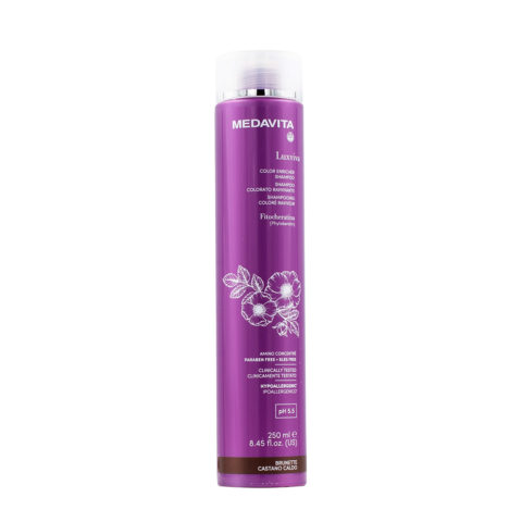 Medavita Luxviva Color Enricher Shampoo Brunette 250ml  -  shampooing coloré ravivant