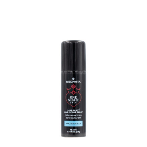 24h Fancy Hair Color Spray Brazilian Blue 75ml - couleur spray bleu