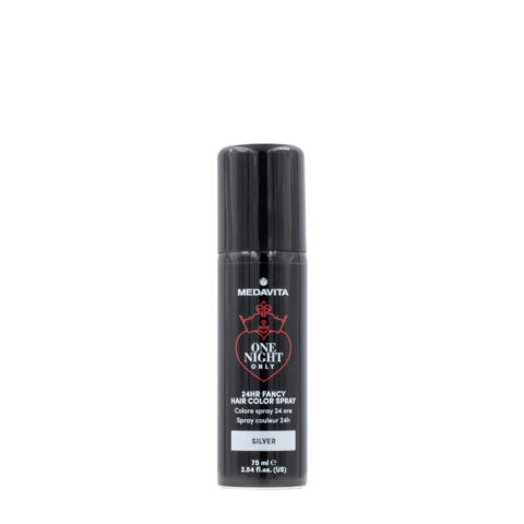 24h Fancy Hair Color Spray Silver 75ml - couleur spray argent