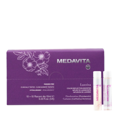 Medavita Luxviva Color Reflection Booster 10x10ml  - flacons illuminateurs pour cheveux ternes