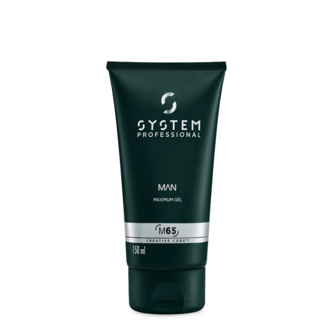 Man Maximum Gel M65, 150ml - Gel brillant à tenue forte