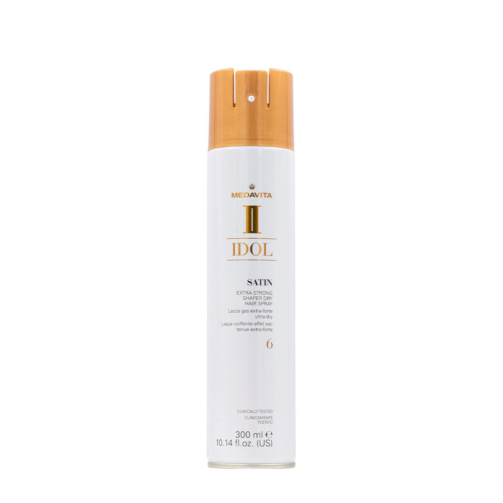 Medavita Idol Styling Satin Extra Strong Shaper Dry Hairspray 6 300ml - laque tenue extra forte