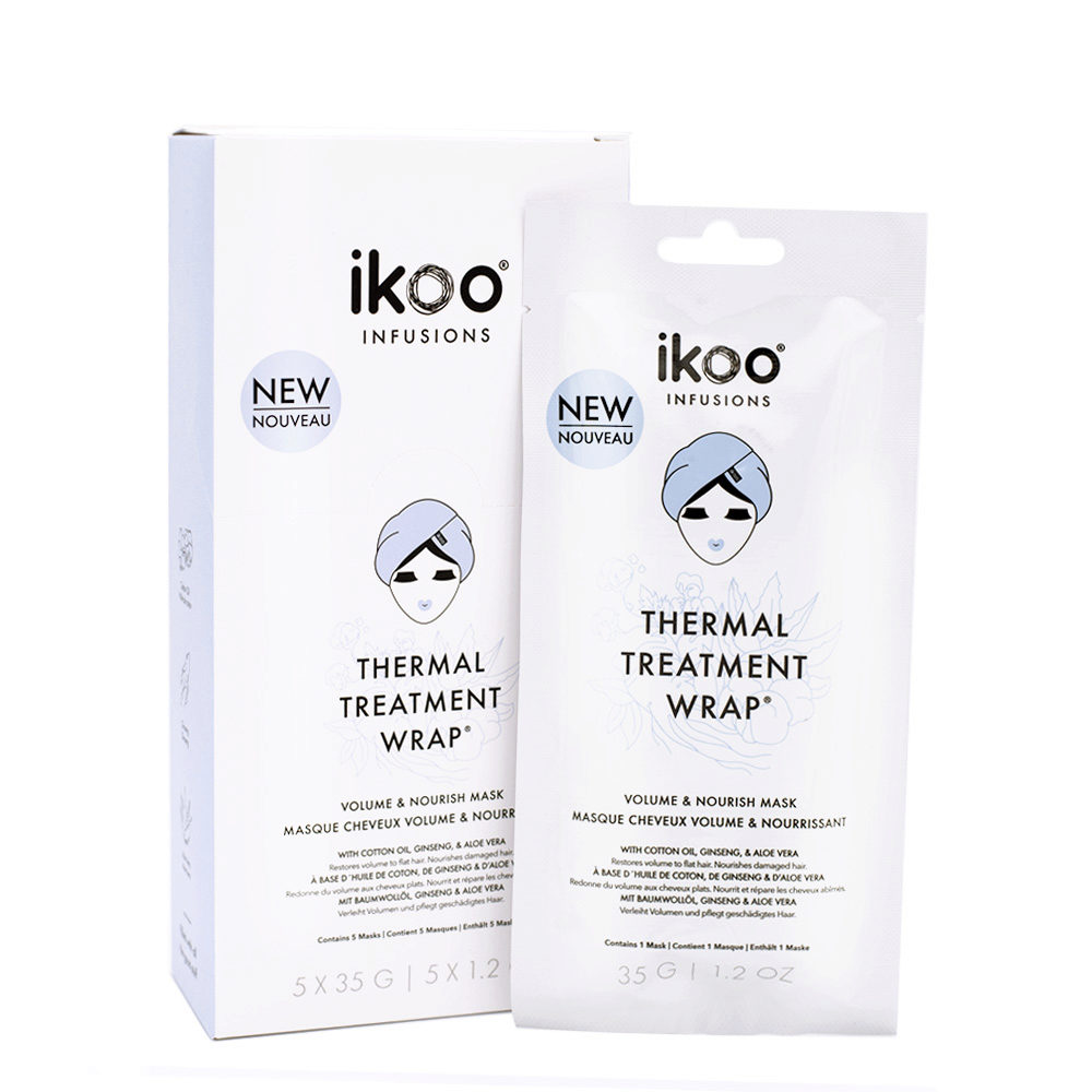 Ikoo Infusions Thermal treatment wrap Volume & Nourish 5x35g